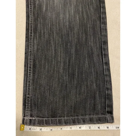 SouthPole 4180 Black Jeans Mens Size 36x32 Street Wear Baggy Denim Trouser Pants